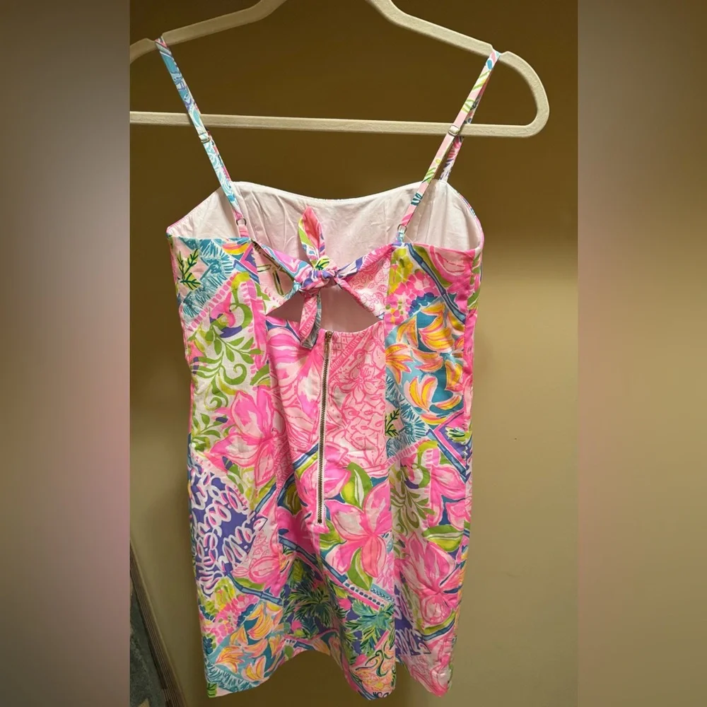 Lilly Pulitzer Shelli Stretch Block Party Floral Multicolor Dress - Picture 5 of 7